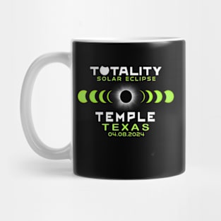 Temple Texas Total Solar Eclipse 2024 Mug